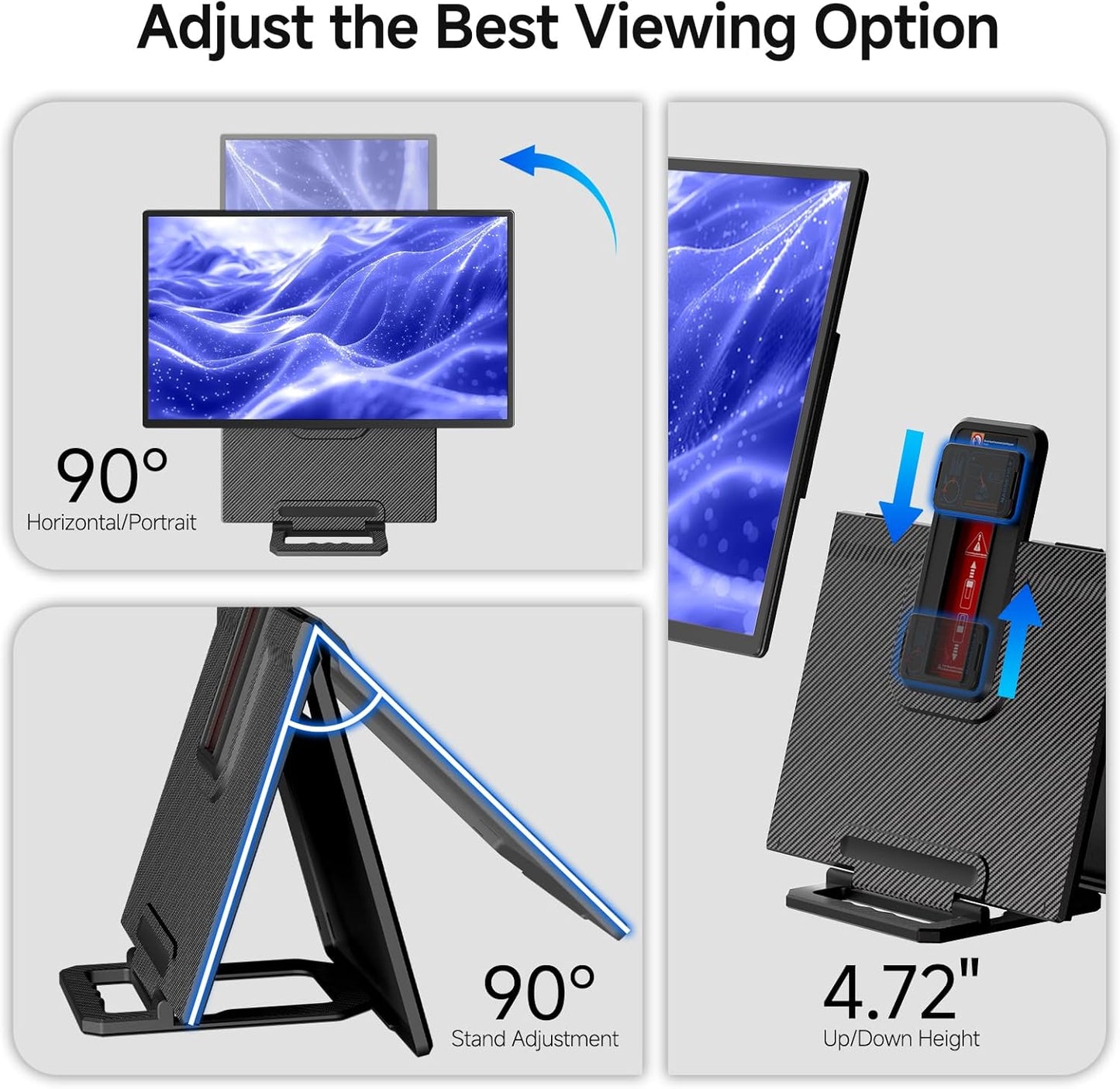 The stand user guide of 24-inch monitor with stand