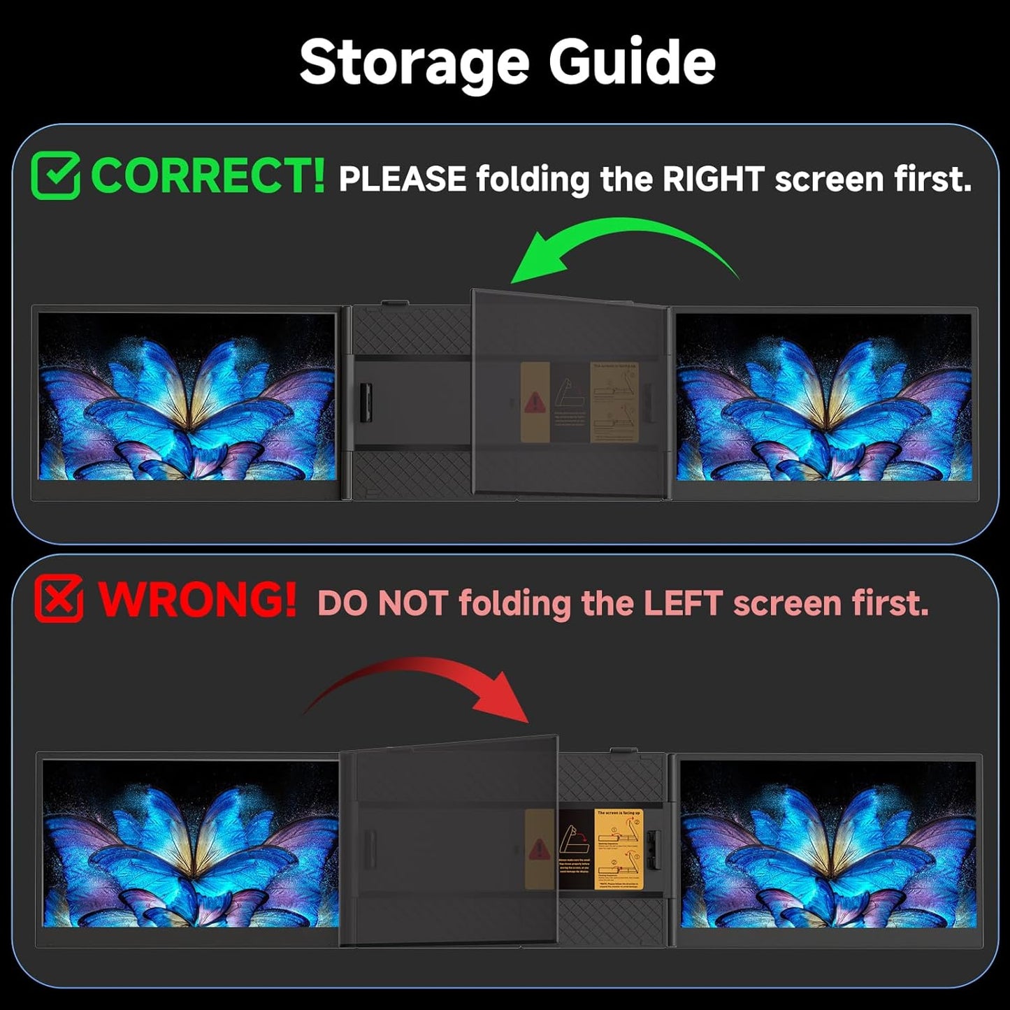 15.3" Ultra-Thin Portable Triple Monitor 16:10 IPS 100% sRGB