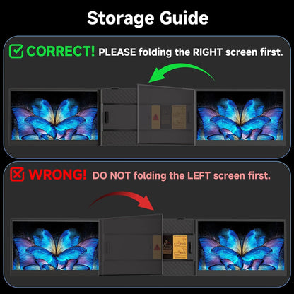 15.3" Ultra-Thin Portable Triple Monitor 16:10 IPS 100% sRGB