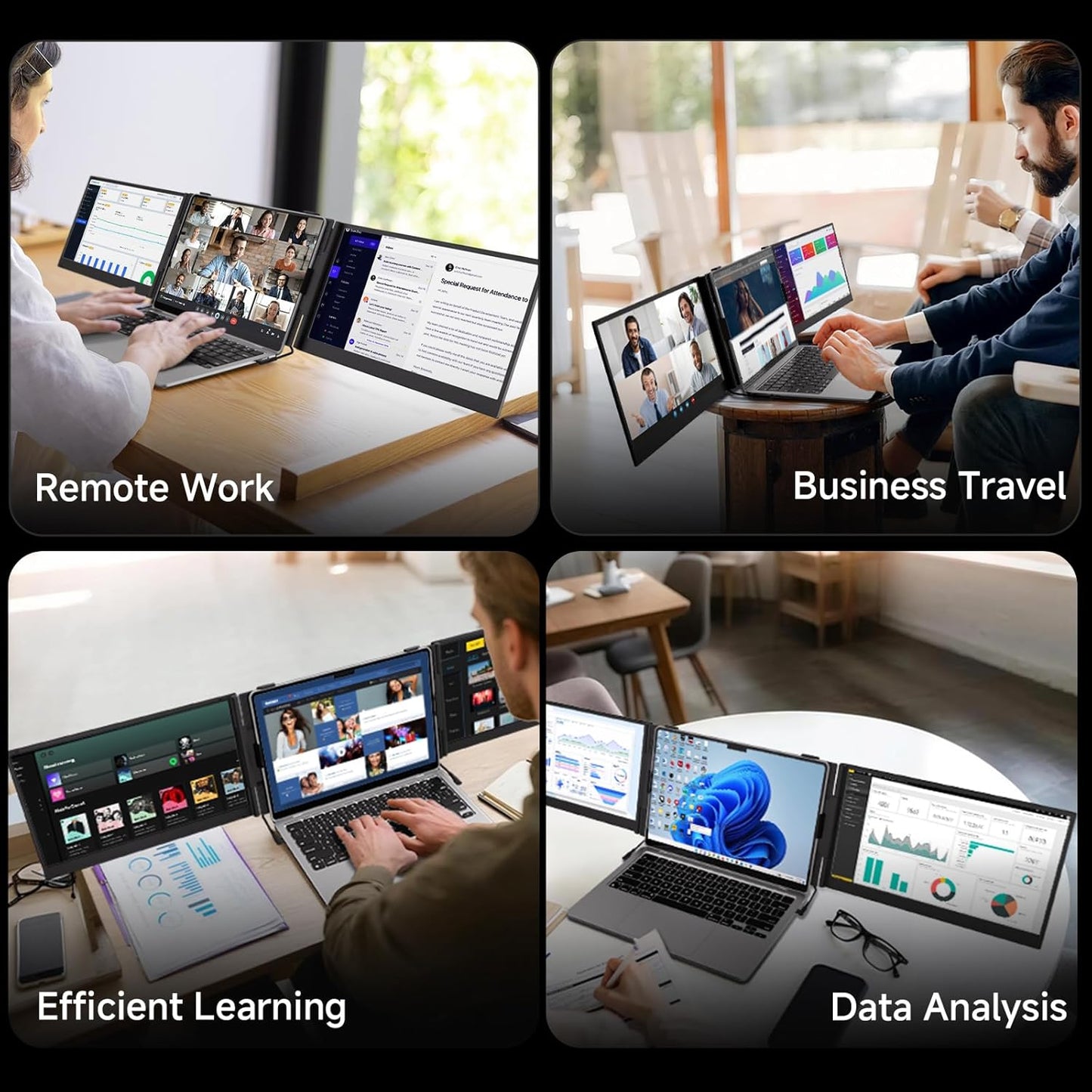 15.3" Ultra-Thin Portable Triple Monitor 16:10 IPS 100% sRGB