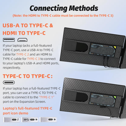 P5 15.6″ Dual Laptop Screen Extender Monitor