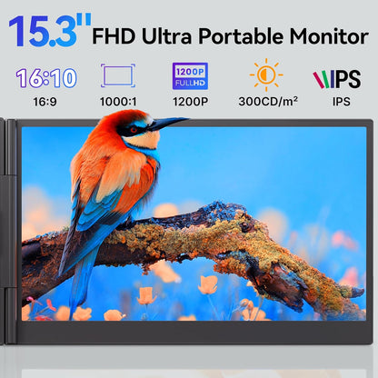 15.3" Laptop Screen Extender 16:10 IPS 100% sRGB