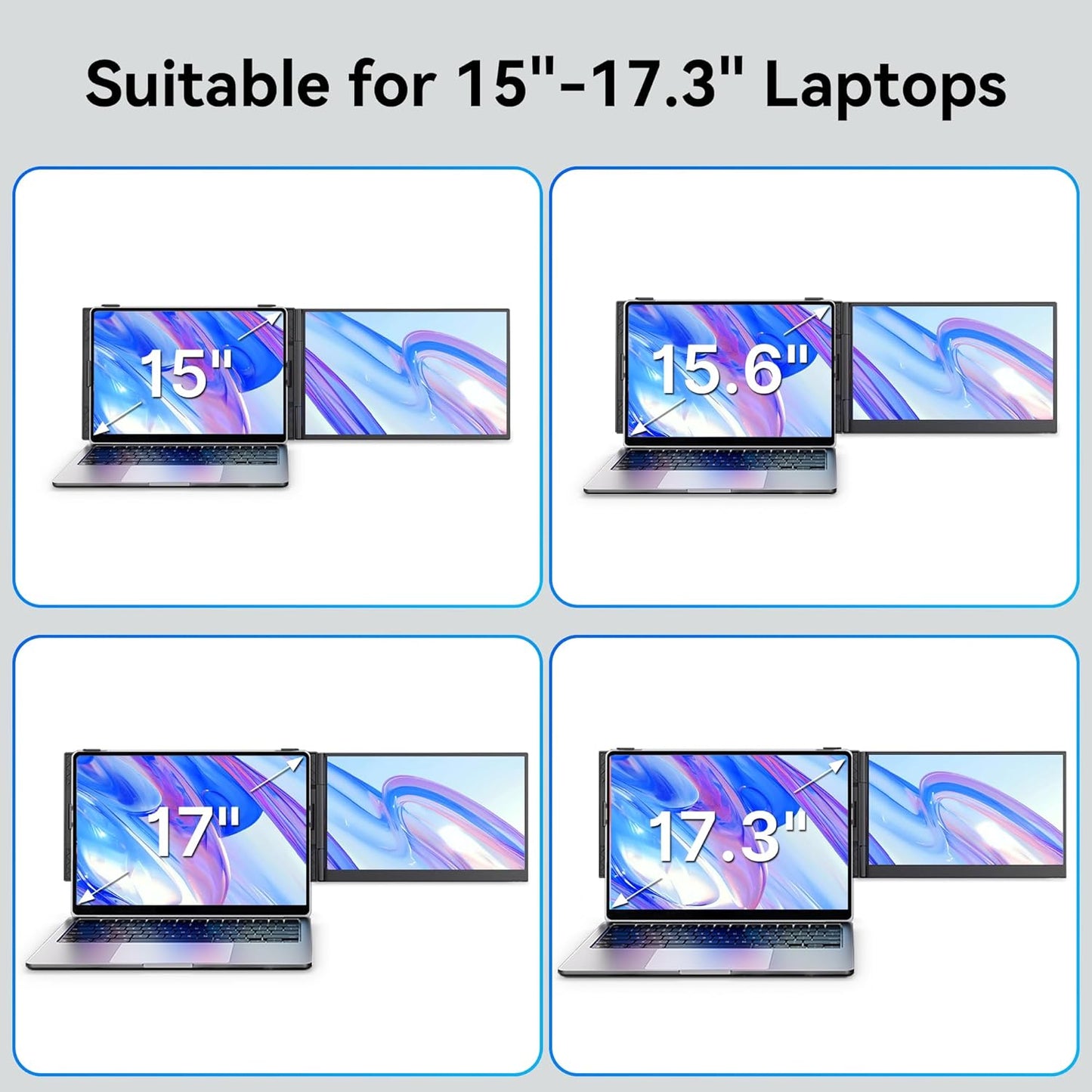 15.3" Laptop Screen Extender 16:10 IPS 100% sRGB