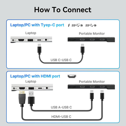 15.3" Laptop Screen Extender 16:10 IPS 100% sRGB